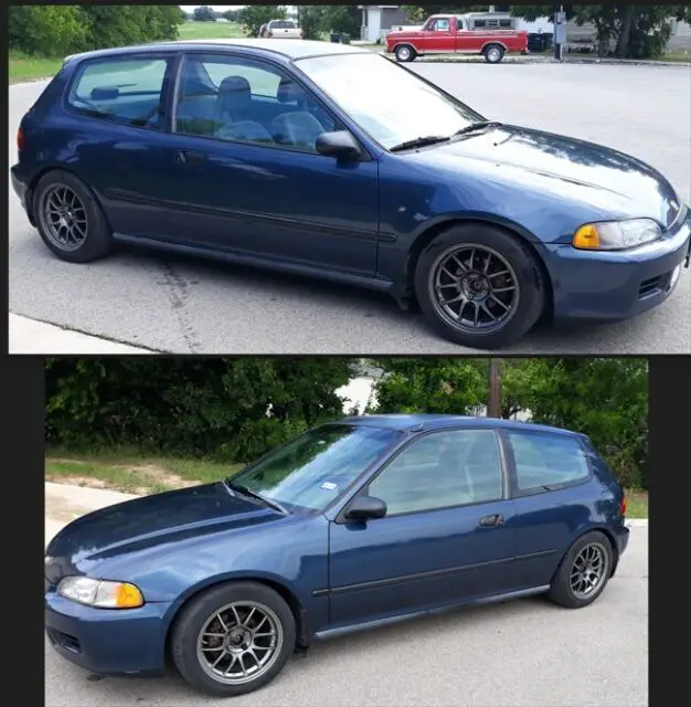 eg hatch with ground control koni and 949 racing 6ul wheels