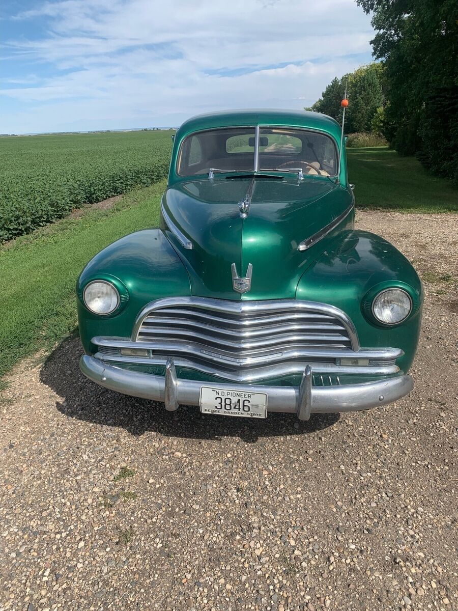 1946 chevrolet fleetline sedan green rwd manual