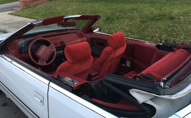 white chrysler lebaron convertible
