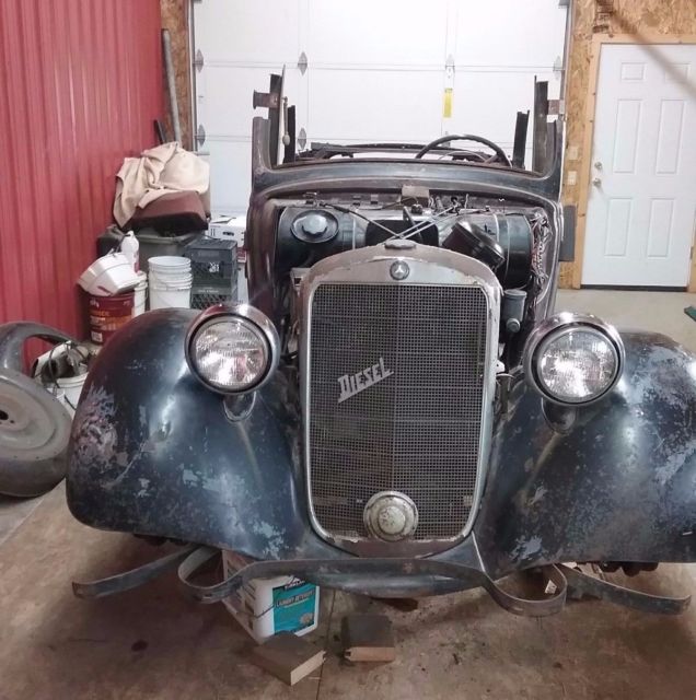 mercedes-benz car 1950 170da very rare!! restorable!!
