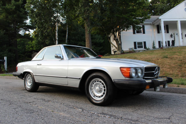 great running classic v8 cabriolet sl,no rust, both hard & soft tops,w113 560sl