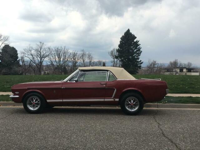 1966 ford mustang convertible real a-code gt equipped
