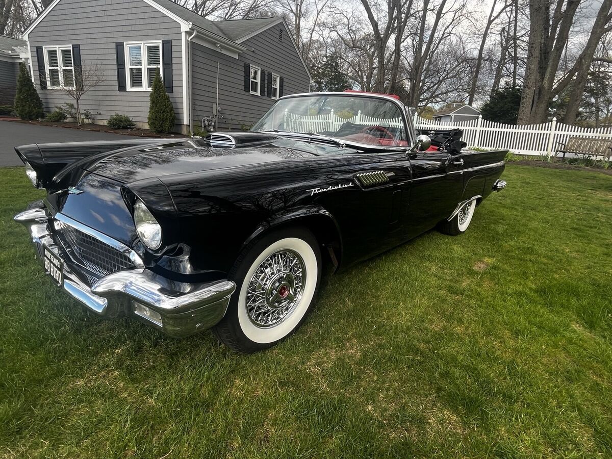 1957 ford thunderbird black chrome