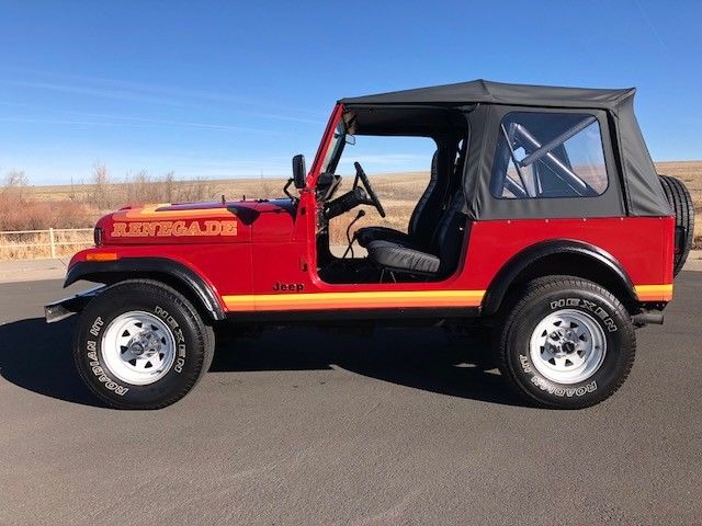 1982 cj-7 renegade only 70k with rare oriental red paint code