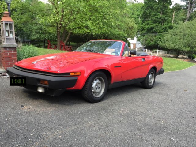 1981 and1980 triumph tr7 convertibles used manual