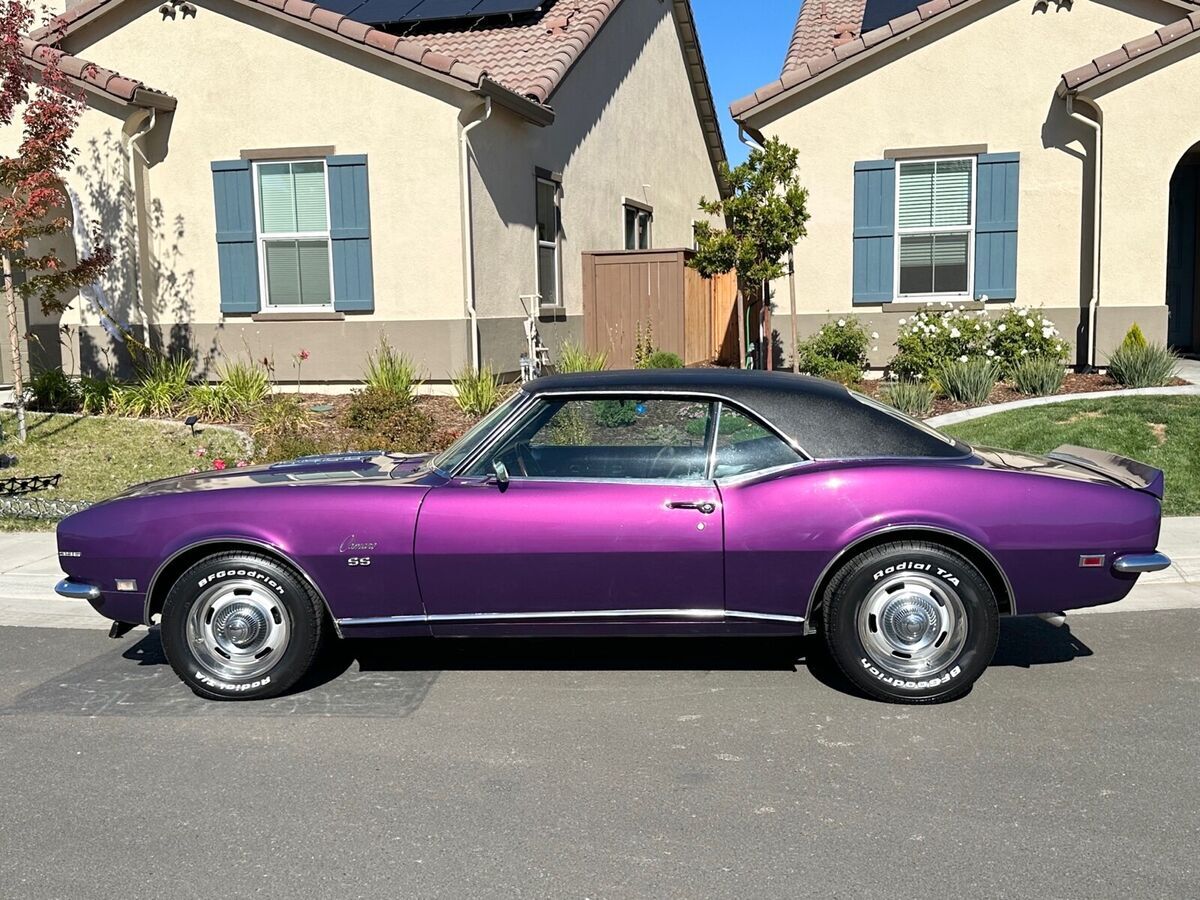 1968 chevrolet camaro ss purple rwd automatic ss/rs