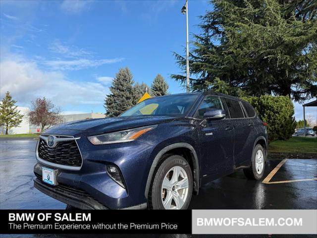 2021 toyota highlander hybrid le