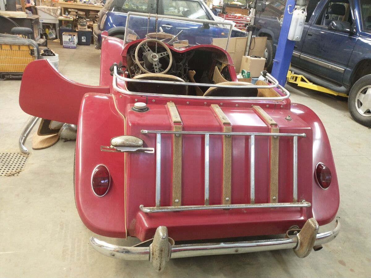 1939 jaguar ss100 "duke" kit car, partially assembled
