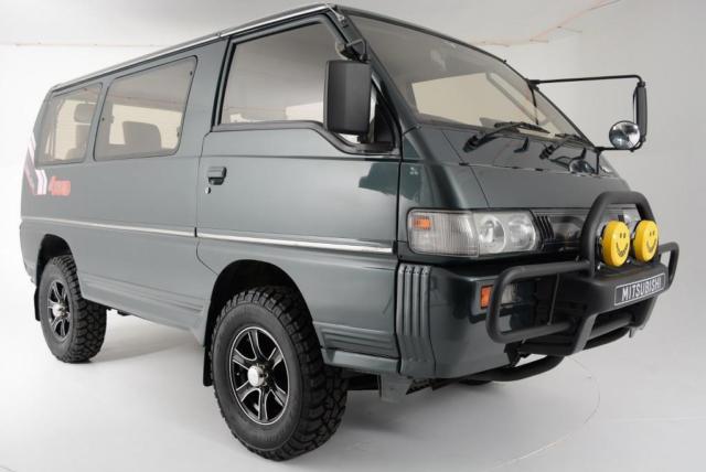 1991 mitsubishi delica 48,500 miles green van 2.5 automatic