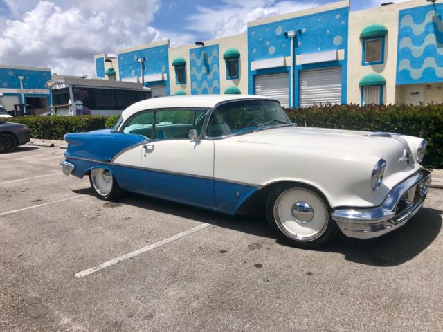 1956 oldsmobile super 88 2dr hartop resto mod hot rod custom