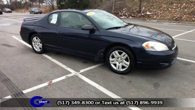 used 2007 chevrolet monte carlo lt okemos, mi 48864 for sale in okemos, michigan