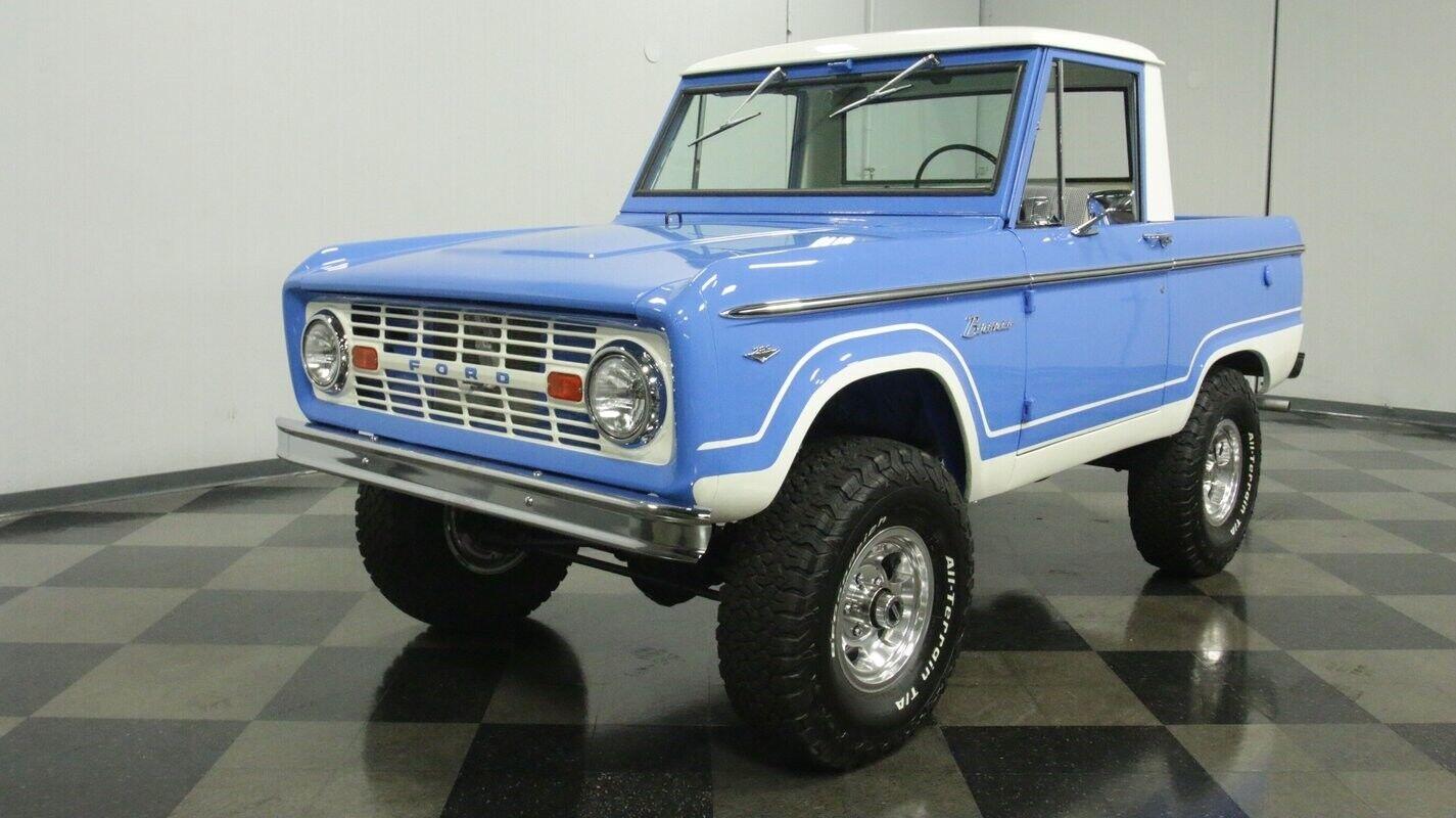 1968 ford bronco 302 v8 half-cab 4x4