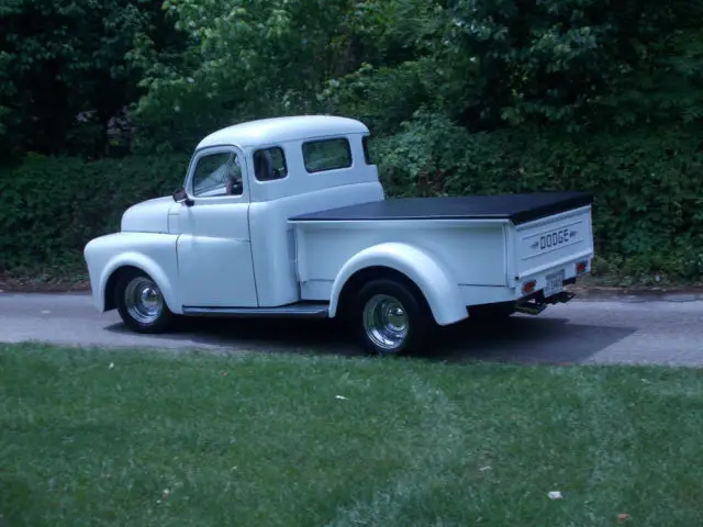1950 dodge 5 window pickup short bed on s10 chassis with sbc 350ci