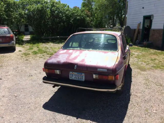 1972 saab 99e, recently removed from storage