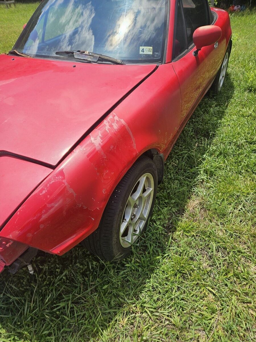 1992 mazda mx-5 miata convertible red