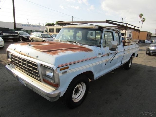 1979 ford f-250 custom pickup 8-cylinder automatic gas no reserve