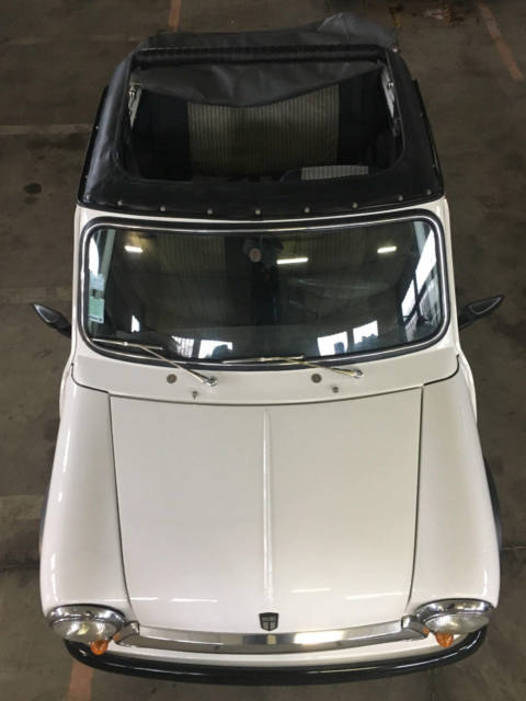 very rare all matching austin mini cabriolet advantage. restored. made 1 year