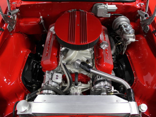 restomod, 502 v8, auto, pwr front discs, a/c, ford 9", rotisserie restoration