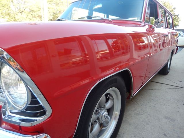 1967 chevrolet nova wagon bolero red 350 4 wheel disc ready to cruise!