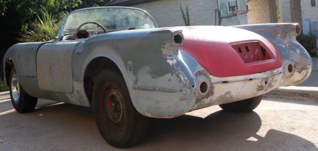 1954 corvette project car restorod restomod hotrod - no reserve auction!!!!