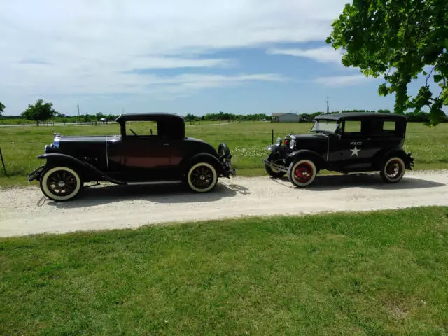 1930 model a ford 2 dr sedan police car