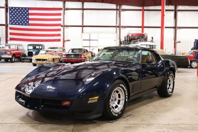 1981 chevrolet corvette 42445 miles midnight blue coupe 350 v8 automatic
