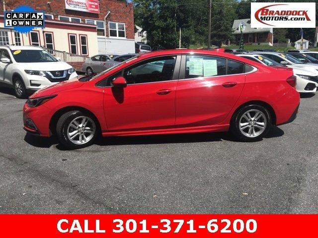used 2017 chevrolet cruze lt sedan braddock heights, md 21714 for sale in braddock heights, maryland