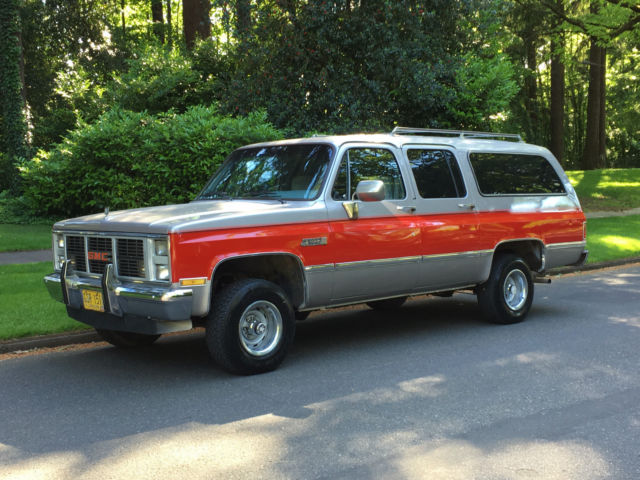 1985 gmc suburban 1500 4x4 5.7l 350 v8 eng' 3rd seat only 77k orig miles 1-owner