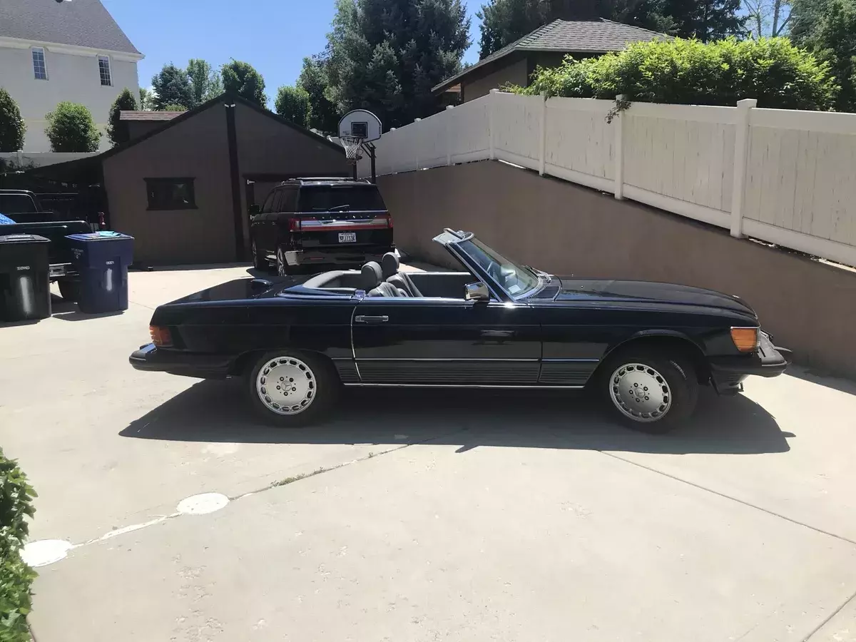 1987 mercedes-benz 560sl convertible blue sl