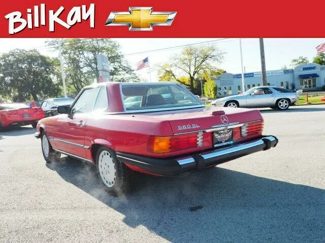 1989 mercedes-benz 560-class 560 sl 60478 miles red 560 sl 2dr convertible 5.6l