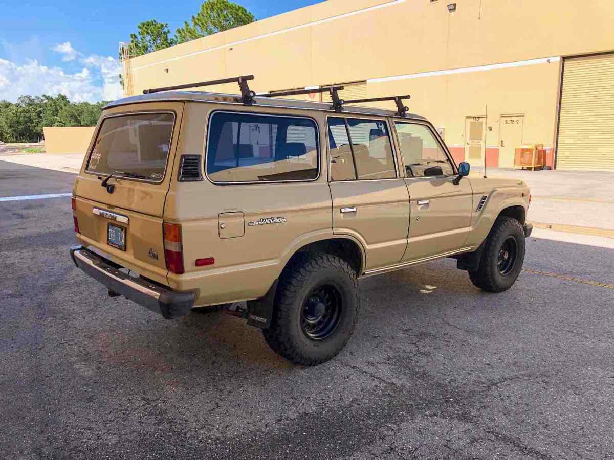 1986 toyota land cruiser suv brown 4wd manual fj60