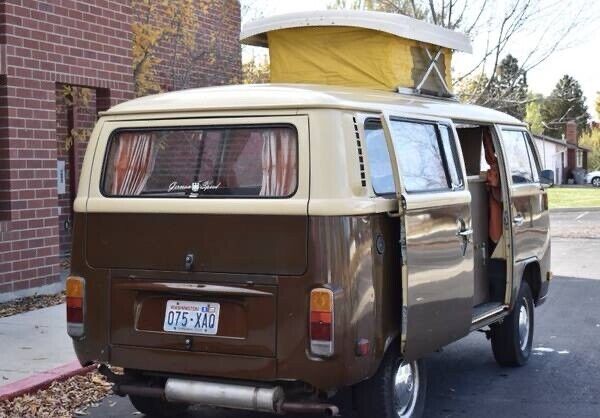 1978 volkswagen transporter brown campmobile