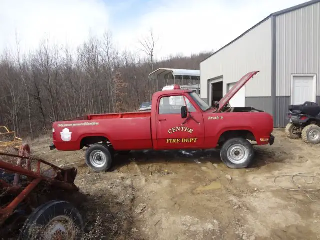 1977 dodge w200 3/4 ton 318 v8 low 22k miles military truck 4x4 four wheel drive