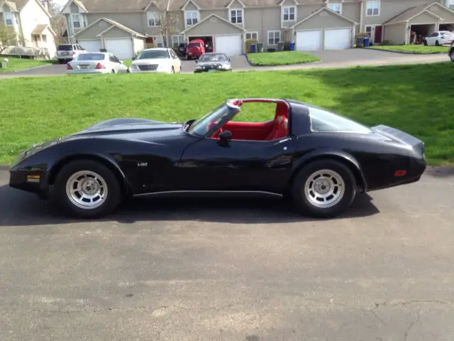 1980 chevy corvette l82 37,500 original miles!!! black with t-tops