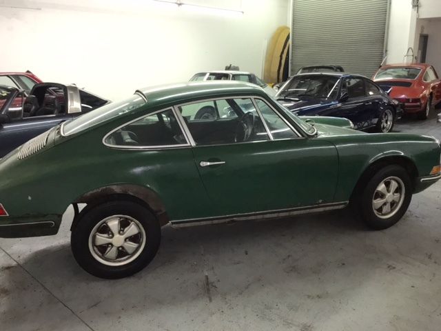 1970 porsche 911t coupe sportomatic irish green matching numbers