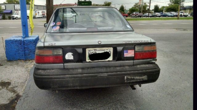 gray toyota corolla 1990