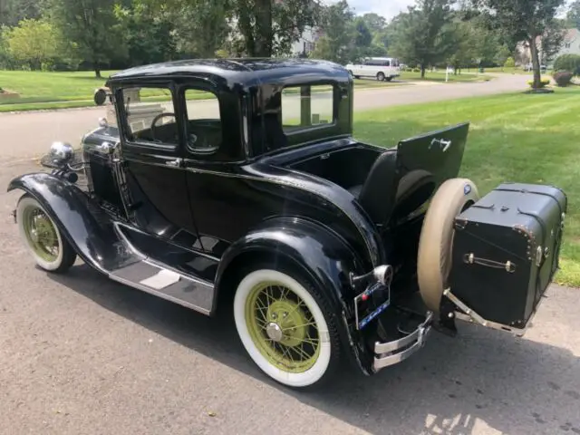1930 ford model a coupe complete rumble seat luggage rack and trunk original