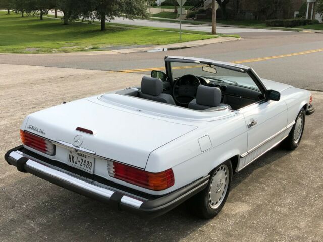 1987 mercedes benz 560sl roadster w107, arctic white/grey leather, 71k, stunning