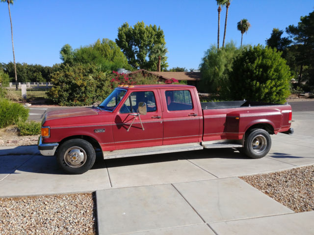 1988 f350 xlt lariat crewcab dually drw 1-ton 7.5l efi