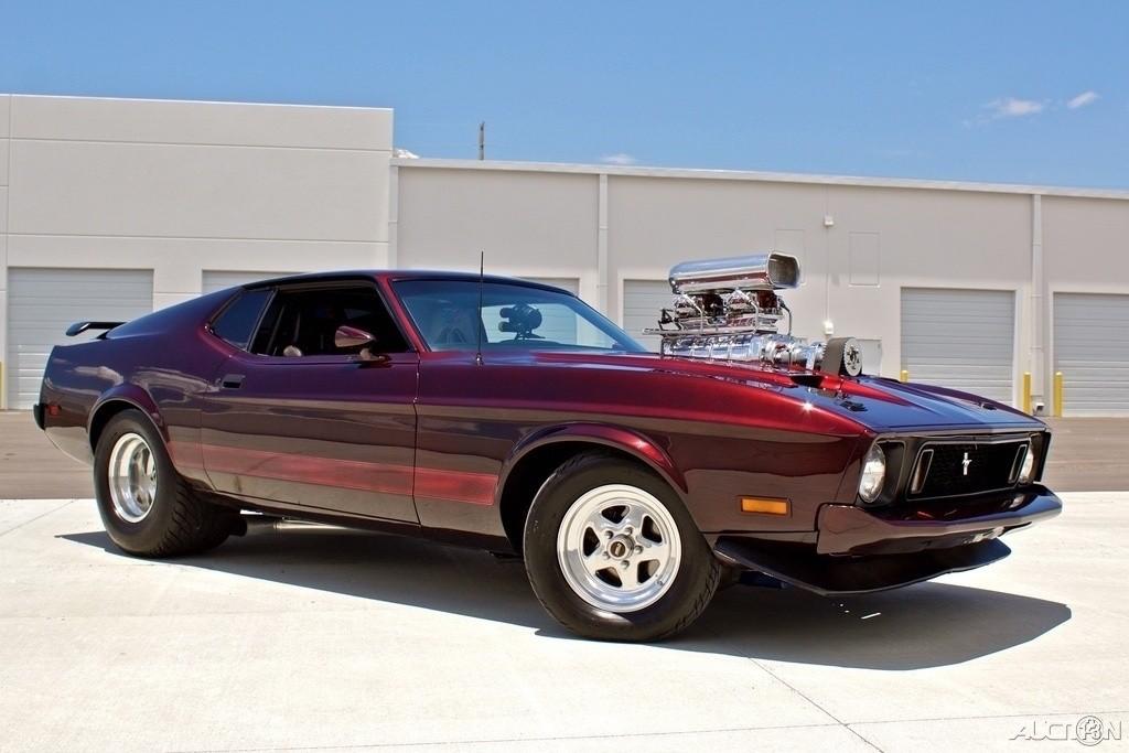 1973 ford mustang mach 1 fastback pro-touring 514 supercharged