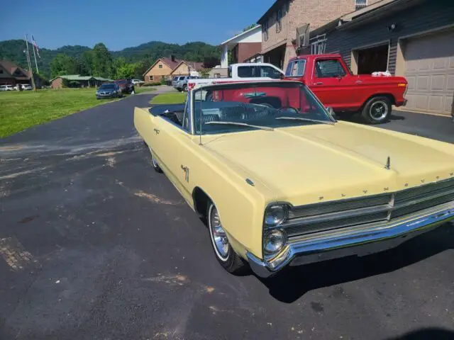 1967 plymouth sport fury convertible yellow rwd automatic sport fury