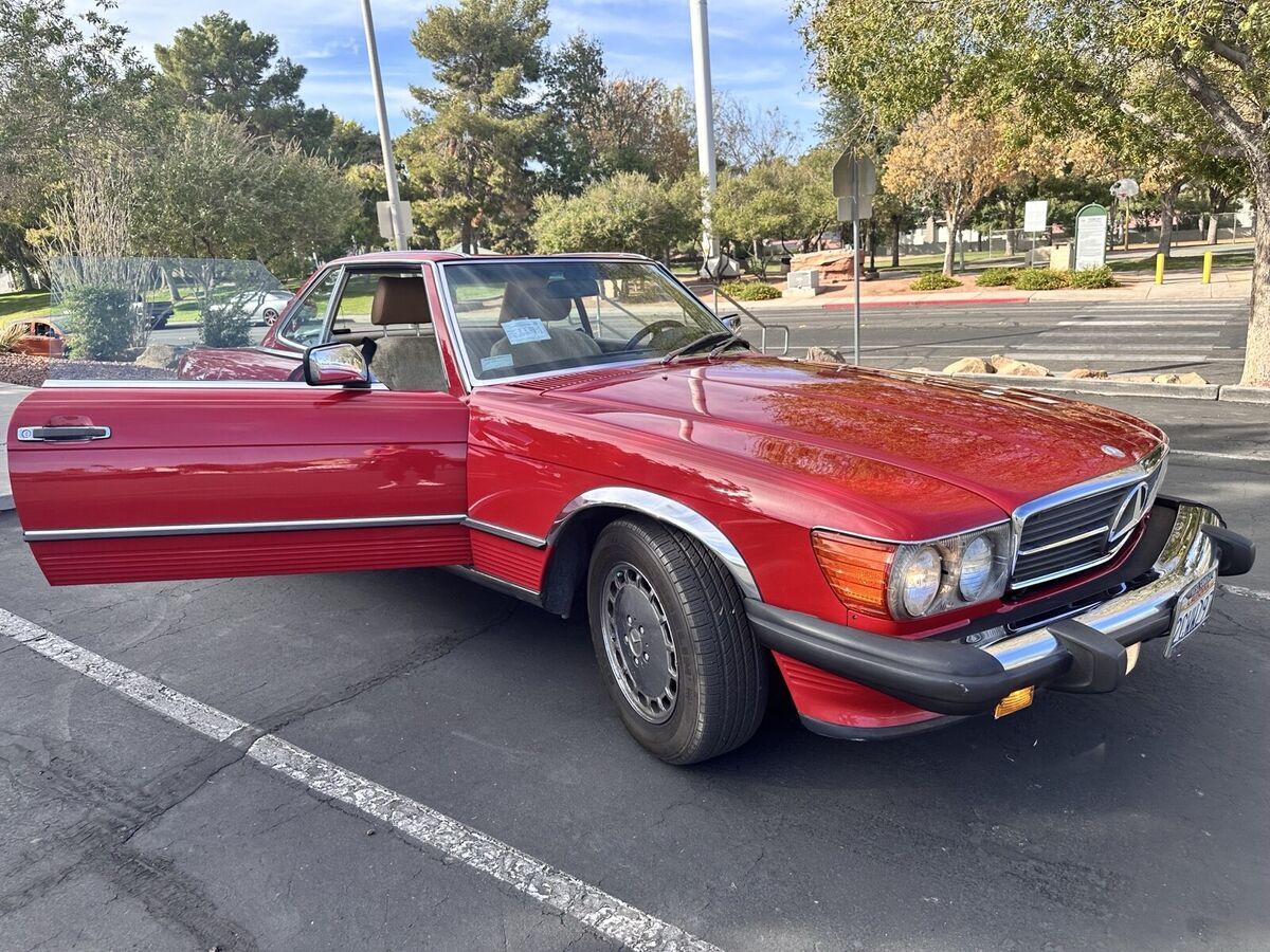 1986 mercedes-benz sl-class red sl