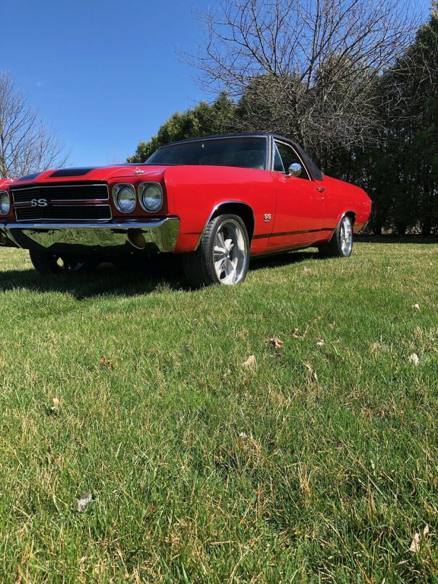 1970 chevrolet el camino red rwd automatic ss clone