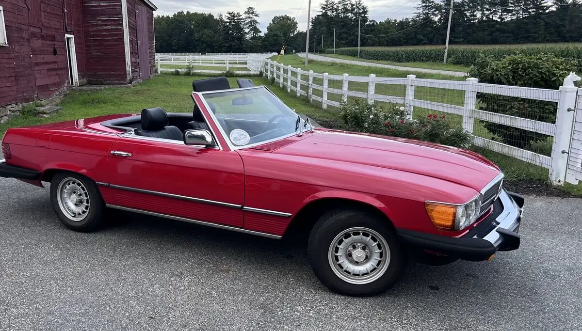 1985 mercedes-benz sl-class convertible red sl