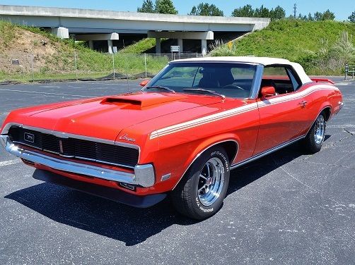 1969 mercury couger 7000 miles red/white