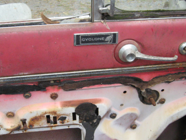 1965 mercury comet cyclone 2 project cars bucket seats 289 4v fx fiberglass hood