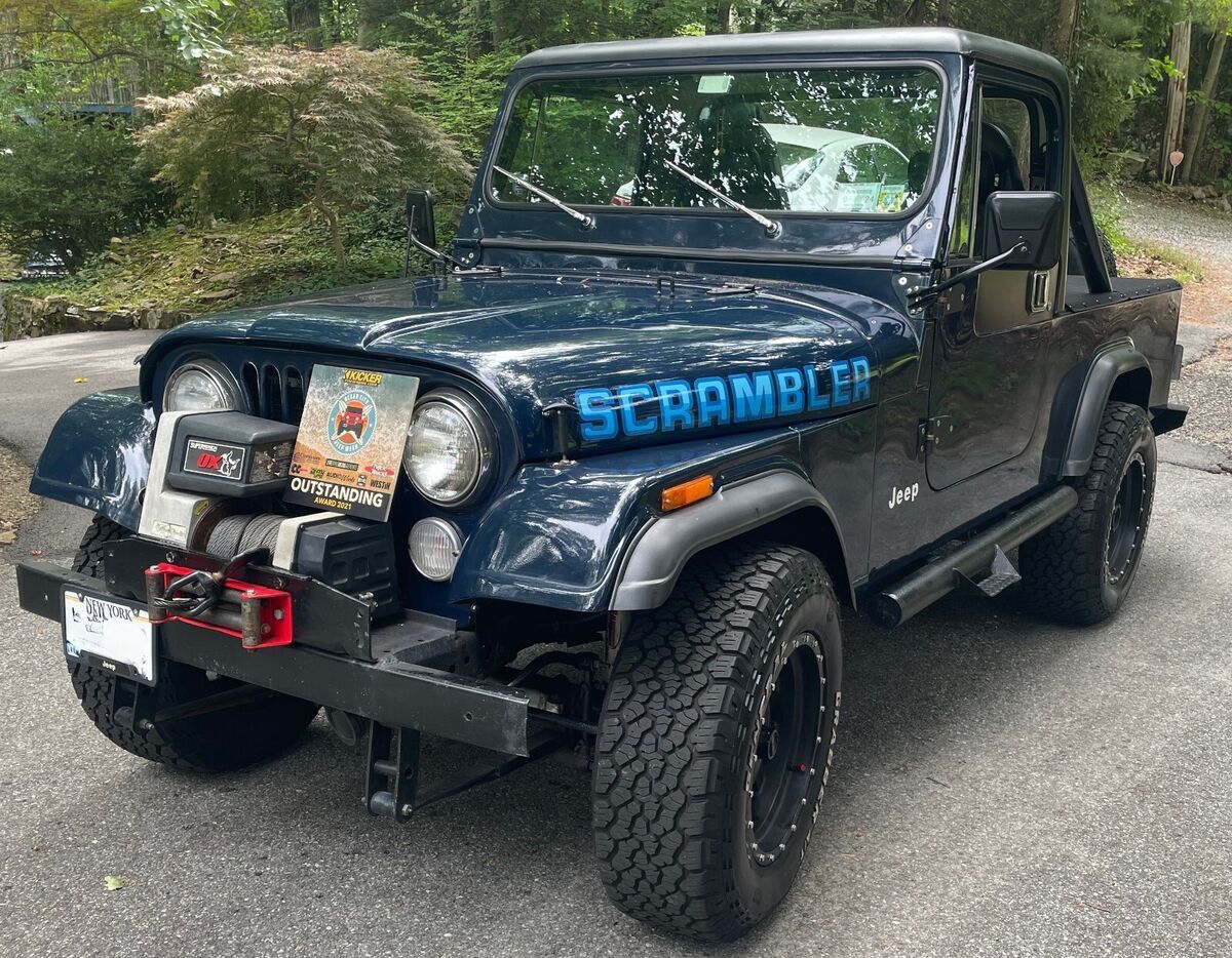 1983 jeep cj-8 scrambler truck. fully restored. off-road. dark blue. hard top