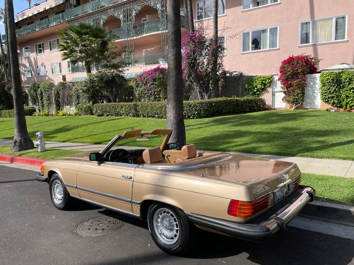 1980 mercedes-benz 450 sl roadster- only two families have owned since new!