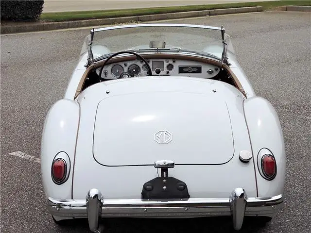 1957 mg mga roadster white 1500 cc restored