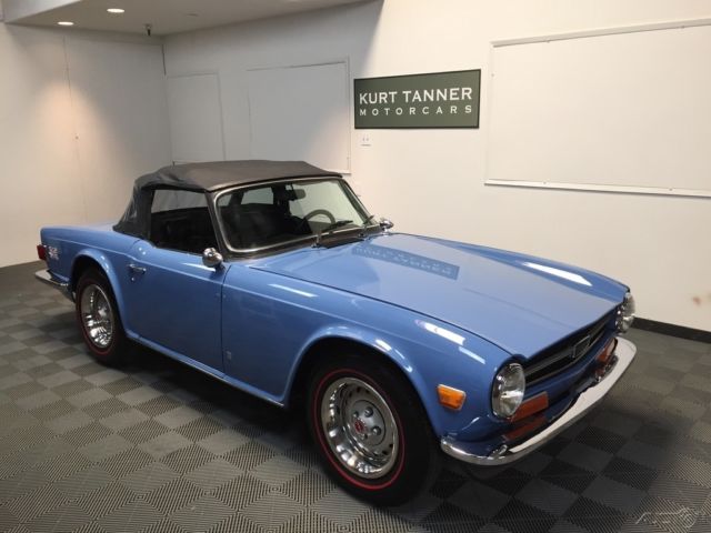 1973 triumph tr-6 convertible. 4-speed with j-type overdrive. nice restored car